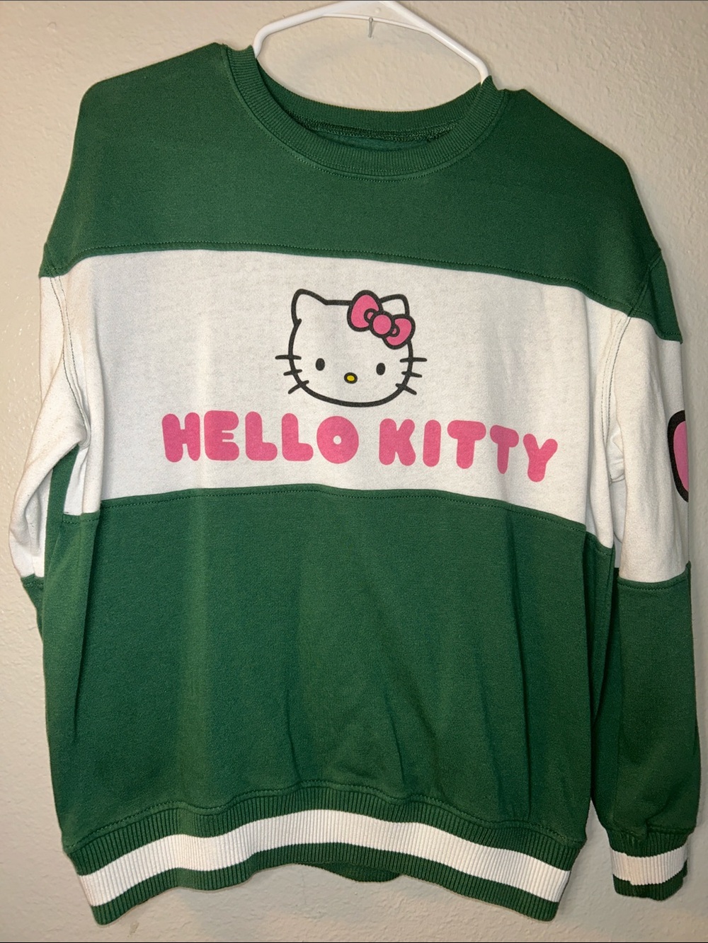 Hello Kitty Green Crewneck Sweatshirt